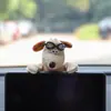 Decoração Fofa de Cão para Alavanca de Câmbio de Carro, Ornamento Personalizado de Pelúcia para Interior de Carro, Decoração Criativa para Carro