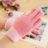 Luvas Yifan Outono e Inverno Quentes e à Prova de Frio Acolchoadas de Veludo Cristal com Toque de Dois Dedos e Forro de Lã