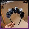 Nuevo Pasador Corto de Encaje para Halloween para Mujer, Accesorio de Pinza Lateral con Forma de Corazón y Lazo Estilo Gótico Oscuro