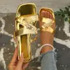 Nuevo Modelo de Verano 2026: Sandalias Planas Casuales Cómodas de Mujer Talla Grande, Punta Cuadrada, Slip-On, Talla Única