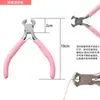 Suministro del Fabricante Juego de Pinzas para Joyería Rosa de Diez Piezas Pinzas para Manualidades DIY Pinzas de Punta Fina Rosadas Cuentas