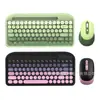 Teclado y Ratón Inalámbricos Mini para Computadora de Oficina de 84 Teclas Punk Transfronterizo con Ranura para Tarjeta Integrada, Diseño Ergonómico