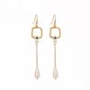 Comercio Exterior Más Vendidos Pendientes Largos Retro con Borlas Pendientes Sencillos de Combinación Perfecta con Pétalos de Perla Piedra Natural Pendientes Pendientes