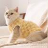 2025 Nuevo Modelo Ropa para Gatos Otoño e Invierno Engrosada Cálida Rayada Cuadros Polar Ropa para Perros Pequeños Ropa de Mascota de Dos Patas