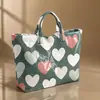 Plataforma independiente Temu nueva bolsa de mano transfronteriza impermeable PVC+lienzo para el trabajo portátil bolso de hombro bolsa de mano