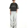 Pantalones casuales de trabajo plisados con diseño de estilo americano para hombre, pantalones de calle finos de verano, pantalones holgados, rectos y anchos.