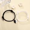 Entrando en la moda pulsera de cuerda de Milán imán de amor blanco y negro pulsera de cuerda de mano para parejas un par de pulseras de cuerda de mano para amigas joyería al por mayor