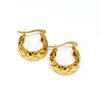 Pendientes de acero de titanio con diseño de nicho, de estilo francés, con patrón de diamantes, de moda para mujer, ligeros y lujosos de alta gama.