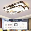 Lujosa Nueva Lámpara de Techo Dorada para Sala de Estar Estilo Chino, Lámpara de Techo Extra Grande Estilo Vintage para Sala de Té de Hotel, 6 Hierro Nuevo