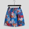 Roupa Exterior Calças de Praia Masculinas Verão Casual Calças Grandes Shorts Florais Soltos Esportivos Finos Seda Gelo Shorts de Secagem Rápida