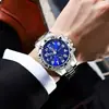 Venta al por mayor de fábrica Relojes africanos de venta caliente para hombre sentido de alta gama esfera grande aleación tres ojos relojes de negocios para hombre
