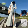 Ropa Negra Larga de Protección Solar, Ropa de Protección Solar de Cuerpo Completo para Mujer, Protección UV de Verano, Transpirable, Chaqueta Ligera de Seda de Hielo para Montar en Bicicletas Eléctricas