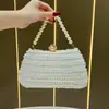 Bolsa de Mão Noturna Clutch de Miçangas Corrente Bolsa Pequena Bolsa Transversal de Renda Socialite Versátil Bolsa de Ombro clutch