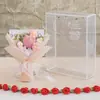 Tulipa Lã Crochê Flor Artificial Decoração de Casa Buquê Tricotado Presente Buquê de Flor Artificial Tricotada em Lã
