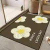 2026 Tejido de Tecnología Fresca Alfombra Suave para Piso Alfombra Baño Tocador Entrada Absorbente de Agua Antideslizante Felpudo