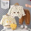 Conjunto de Ropa de Primavera para Niñas 2026 Nuevo Elegante Ropa Infantil, Pantalones para Niños, Conjunto de Dos Piezas con Camisa Estampada de Perros de Moda para Bebé Niña
