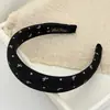 Diadema de tela con lazo simple en forma de corazón estilo coreano, dulce y esponjosa, diadema que realza la altura con corona alta