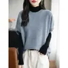 Outono/Inverno 2026 Novo Estilo Coreano Colete de Tricô Feminino Gola Redonda Pulôver Solto Camada Casual Versátil Colete Cardigan