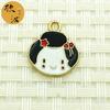 Hefeng Geisha DIY Aleación Accesorios de Joyería Colgante Individual Serie de Dibujos Animados Colgante de Abanico Cuerda para la Cabeza Colgante Pequeño