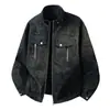 Chaqueta Cortavientos Retro de Ante para Hombre y Mujer Estilo Pareja Ropa de Abrigo Hombre 2026 Otoño Invierno Casual Tacto de Alta Gama Chaqueta de Cuero