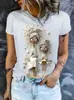 Fabricante Direto de Camisetas Femininas de Manga Curta com Estampas 3D, Feitas Sob Medida de Acordo com Seus Designs, Milhares de Estilos para Escolher, Dropshipping Disponível, Fornecimento Estável