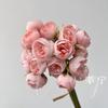 27 cabeça rosa chá flores artificiais único maço de peônia amarrado à mão decoração de mesa de casa arranjo de flores adereços de fotografia flores para segurar