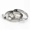 Abrazaderas de Acero Inoxidable 304 Abrazaderas para Manguera Americanas Abrazaderas de Banda Abrazaderas para Tubería Soporte para Tubería de Agua Hebillas para Canaletas de Cable Ancho 8