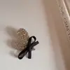 Novo Clip de Bico de Pato com Laço de Coração Totalmente Strass Estilo Luxo Leve Clip Doce Feminino para Cabelos Rebeldes Clip Versátil para Franja Acessórios de Cabelo Atacado
