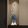 Decorações Modernas de Hall de Entrada de Luxo de Alto Padrão, Gabinete Lateral para TV na Sala de Estar, Grandes Enfeites de Chão, Presente de Inauguração