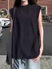 Chaleco Negro Pesado para Hombres y Mujeres Verano Delgado Seda de Hielo Secado Rápido Sin Mangas Camiseta Deportiva Americana de Fitness Camiseta Interior