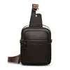 Bolso Cruzado Casual de Negocios para Hombre, Moderno y Casual, Bolso Cruzado de PU Texturizado, Ropa de Viaje y Trabajo, Bolso de Pecho para Hombre, Portátil