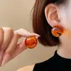 Pendientes Redondos de Cuentas Coloridas de Verano para Niñas, Pendientes de Diseño Único, Pendientes Elegantes y con Estilo, Nuevos Accesorios