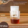 Filtro de Papel para Café Coado Filtro de Papel para Borra de Café Pour-Over Filtro de Malha para Café Funil Saco de Filtro Descartável para Café Coado