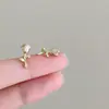 Nuevos Pendientes de Rosa de Verano para Mujer, Diseño Simple y Único, Elegantes Pendientes de Mariposa, Pendientes de Gama Alta de Nicho