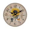 Fábrica de 16 pulgadas al por mayor explosiones transfronterizas reloj de pared retro de madera simple europeo reloj silencioso una generación de cabello