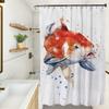Cortina divisoria con impresión digital, venta al por mayor, cortina de ducha europea y americana, cortina de baño personalizable, cortina de baño impermeable, cortina de bloqueo