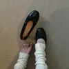 Zapatos Rojos para Aumentar la Altura de 3 cm, Retro Francés Otoño/Invierno Mary Jane con Lazo Punta Redonda Planos Zapatos de Ballet