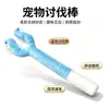 Nuevo juguete de peluche para el hogar con forma de ganso blanco grande para que los gatos lo muerdan, con efectos de sonido y características para afilar los dientes, juguete para mascotas al por mayor