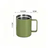 Vaso Artesanal Portátil de Doble Capa Explosivo Termo Vaso con Ventosa para el Hogar Creativo Vaso de Acero Inoxidable Taza de Café Vaso para Agua