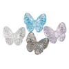 Contas Eletrodepositadas Transparentes de Borboleta com Furo Passante Heidi Contas Soltas Perfuradas Corrente de Celular DIY Acessórios de Joias Atacado