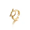 Anillo de Plata de Ley 925 Chapado en Oro de 18 Quilates Japón y Corea del Sur Vive con Artículos Más Vendidos Anillo Individual de Moda para Hombres y Mujeres Industria Pesada Ajustable