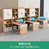 Mesa de Escritório Financeiro com Armário Alto Estação de Trabalho Contábil Dupla Face Face a Face Combinação de Mesa e Cadeira para Escritório de Pessoal Simples Moderno