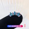 Brinco de liga de titânio F136 coroa olho de cavalo sete prego osso da orelha labial joalheria para piercing corporal titânio G23 fabricantes atacado