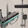 Suministro exclusivo transfronterizo: Conjunto de ducha digital de temperatura constante, totalmente de cobre gris, sistema de ducha inteligente para el baño doméstico.