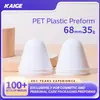 Pré-forma de garrafa blow molding de parede espessa para animais de estimação, calibre 68, 35g, corpo de garrafa para creme, tubo pré-forma para garrafa de loção, material de embalagem para moldagem por injeção, atacado de comércio exterior