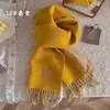 Novo cachecol de mistura de lã, cachecol feminino liso para o inverno, cachecol quente trançado de comprimento médio, protetor de pescoço, atacado para vendas transfronteiriças