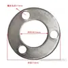 Tubo Redondo de Aço Inoxidável Espessado Placa de Flange Fixa Coluna de Corrimão de Guarda-Corpo de Escada Base de Pé Fixa com Placa Inferior Redonda