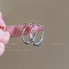 Pendientes circulares dorados multicapa para mujer, estilo sencillo y frío, combinables con todo, estilo coreano, joyería facial.