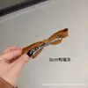 Nuevo Clip para Cabello de Cola de Caballo Original de Primavera para Adultos, Pasador de Tela Vintage Color Amarillo Café, Pinza de Primavera, Clip Superior, Clip Lateral, Adorno para el Cabello
