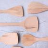 Espátula Utensilios de Cocina Set Olla Antiadherente Mango Largo de Madera Secundario Olla Doméstica Libre de Pintura Espátula Venta al por Mayor Espátula de Madera Control de Aceite
